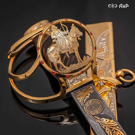 Авторская сабля Казахстан № 33445 - мастера Златоуста