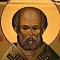 Икона в окладе Святитель Николай Чудотворец (ручная работа) № 37683 - мастера Златоуста