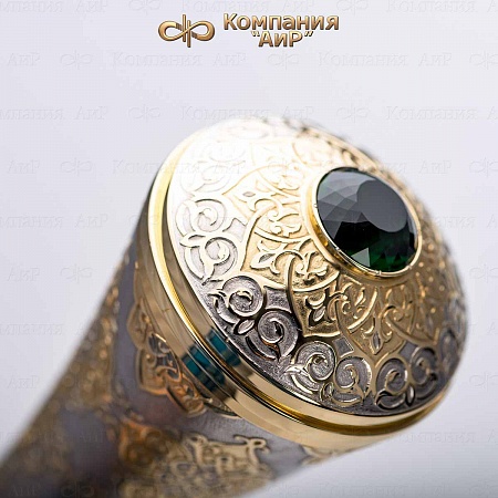 Авторская трость с перунитом № 36561 - мастера Златоуста