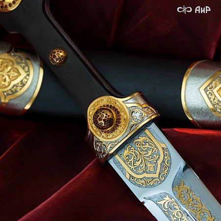 Кинжал Есаул ручной работы № 35172 - от мастеров Златоуста