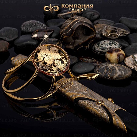 Авторская сабля "Георгий Победоносец" № 36115 - мастера Златоуста