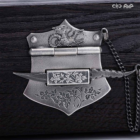  Авторский кинжал Лёд и Пламя № 39223 - мастера Златоуста