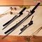 Набор самурайских мечей Журавли и бамбук № 37823 - от мастеров Златоуста
