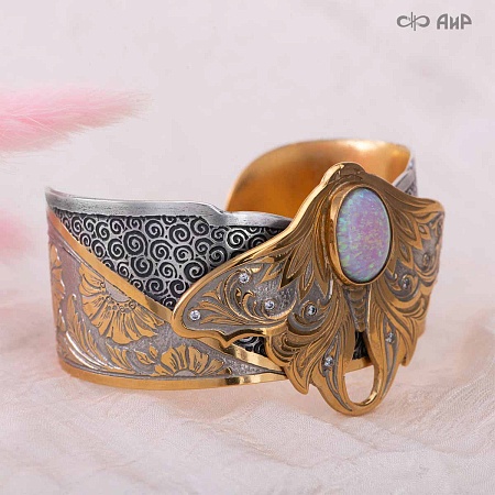  Браслет Флора (ручная работа) № 39246 - мастера Златоуста