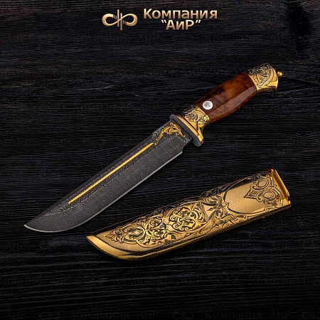 Набор подарочных ножей Робинзон (ручная работа) № 2985 - мастера Златоуста