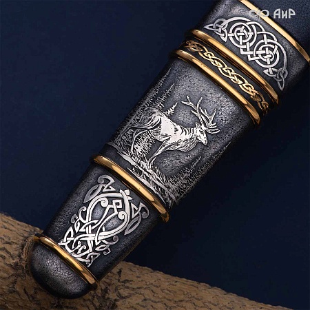  Гарнитур охотничий Царская охота № 39191 - мастера Златоуста