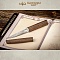  Офисный нож ручной работы (орех), дамасская сталь ZDI-1016 - мастера Златоуста