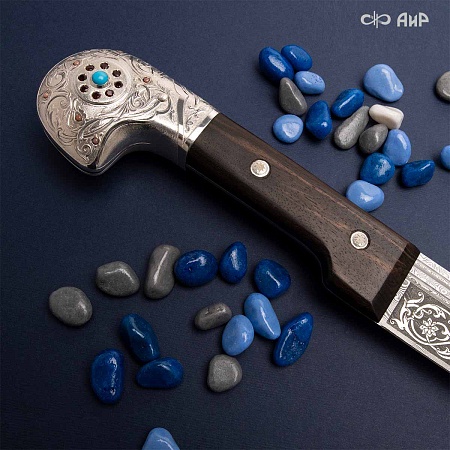 Шашка "Кавказская" ручной работы № 38226 - от мастеров Златоуста