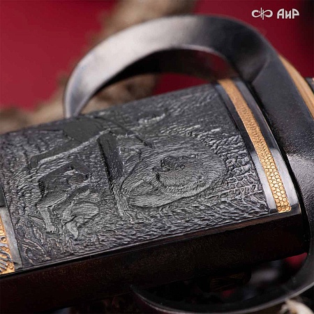  Авторский охотничий кинжал Русский лес № 39185 - мастера Златоуста