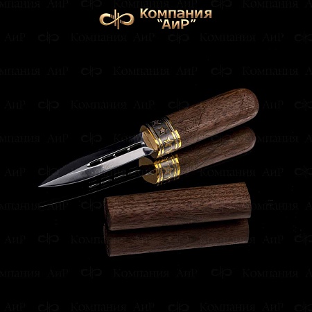 Авторский нож "Сигара" из дамасской стали ZDI-1016 - мастера Златоуста