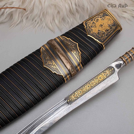 Черноморский ятаган Лаз-Бичак ручной работы № 36918 - от мастеров Златоуста