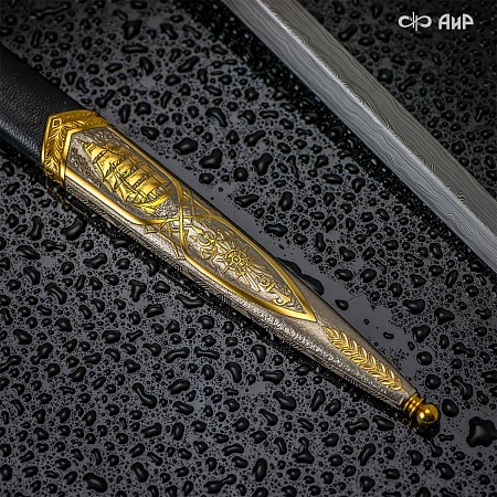 Кортик Адмиральский ручной работы № 35695 - сделано в Златоусте