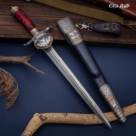  Гарнитур охотничий Царская охота № 39191 - мастера Златоуста