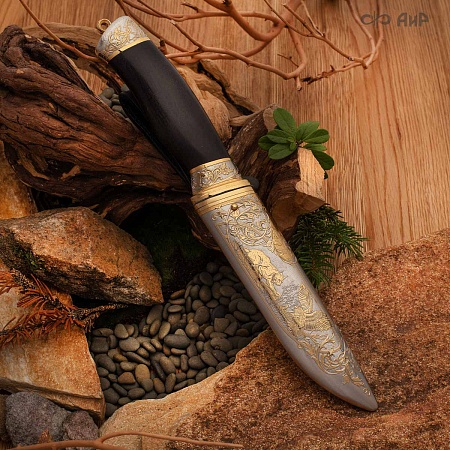 Нож "Бекас" ручной работы № 37364 - мастера Златоуста